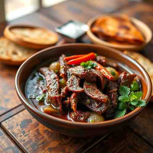 Tinala Katne - Guam's Salt Dried Beef Recipe